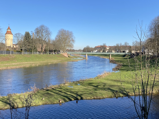 Die Murg - Stadt Rastatt - Badener Brücke (Bild:© Stadt Rastatt / Heike Bornhäußer)